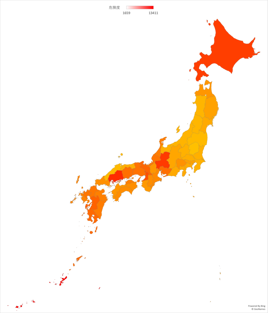 COVID MAP スケール変更