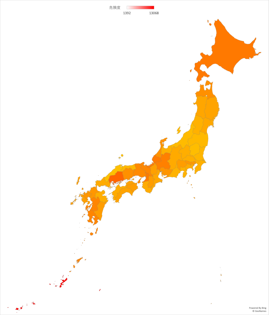 COVID MAP スケール変更